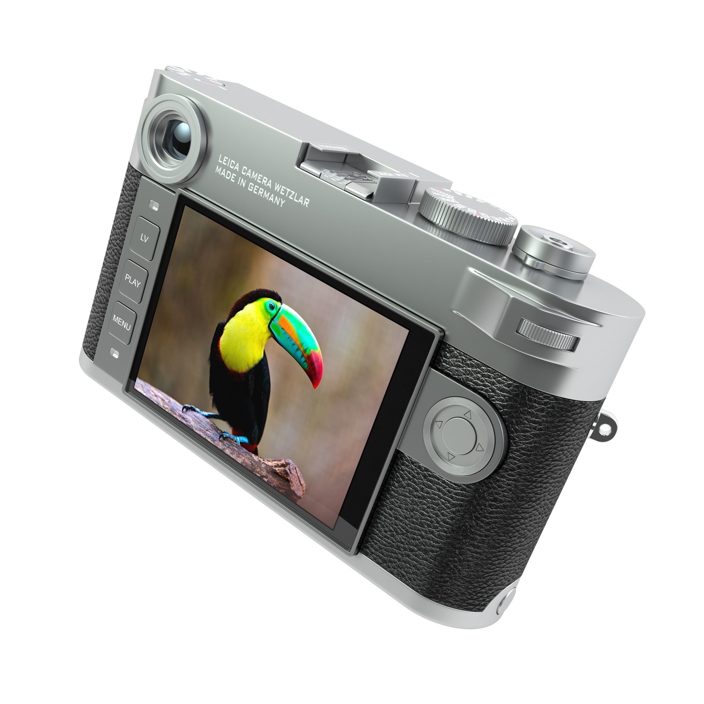 Leica M10 Silver Flagship Camera 2017 3D model_12