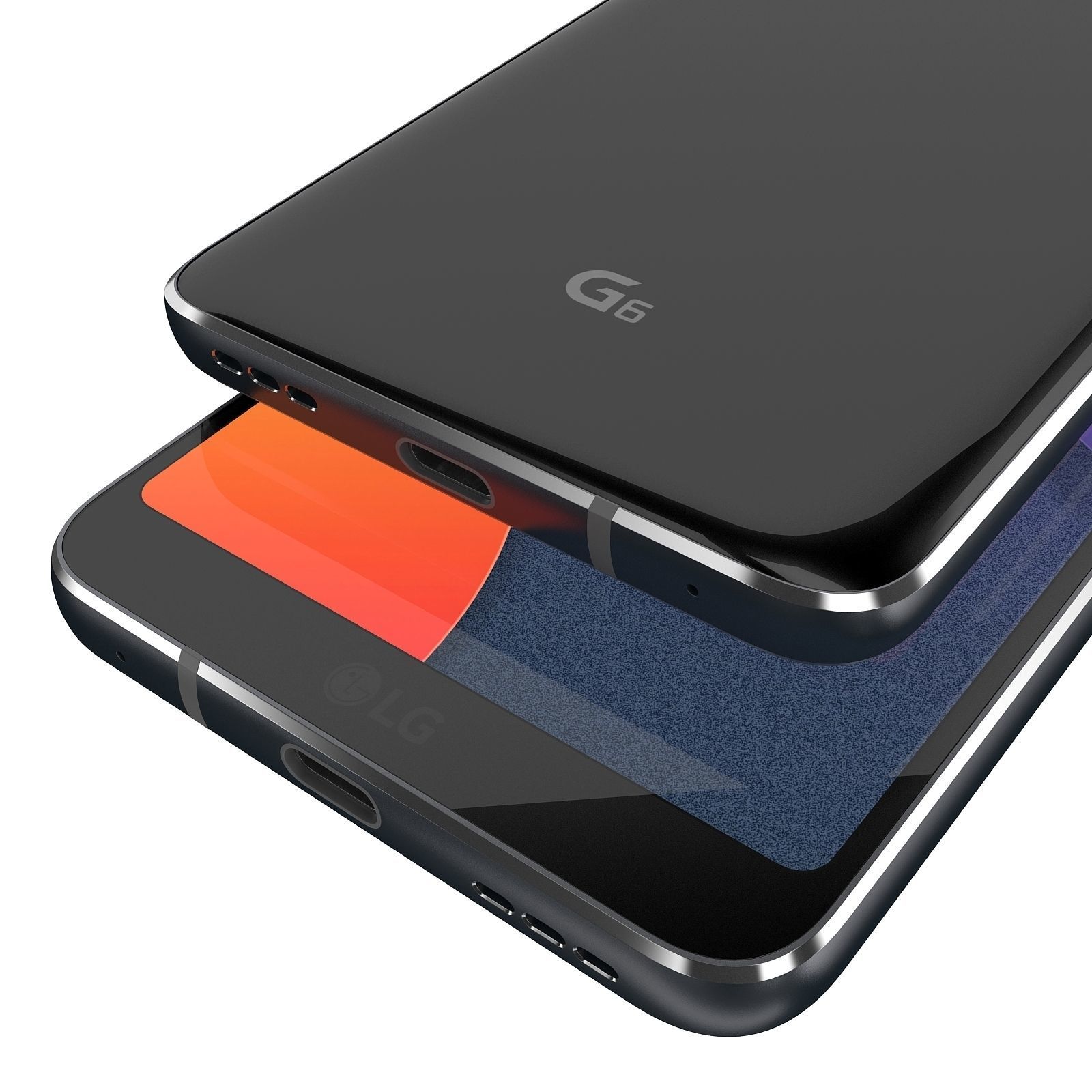 LG G6 All Colors 3D model_5