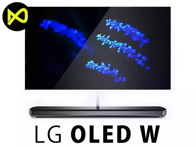 LG SIGNATURE OLED TV W 4K HDR Smart TV 65 Inches Class OLED65W7P 3D model