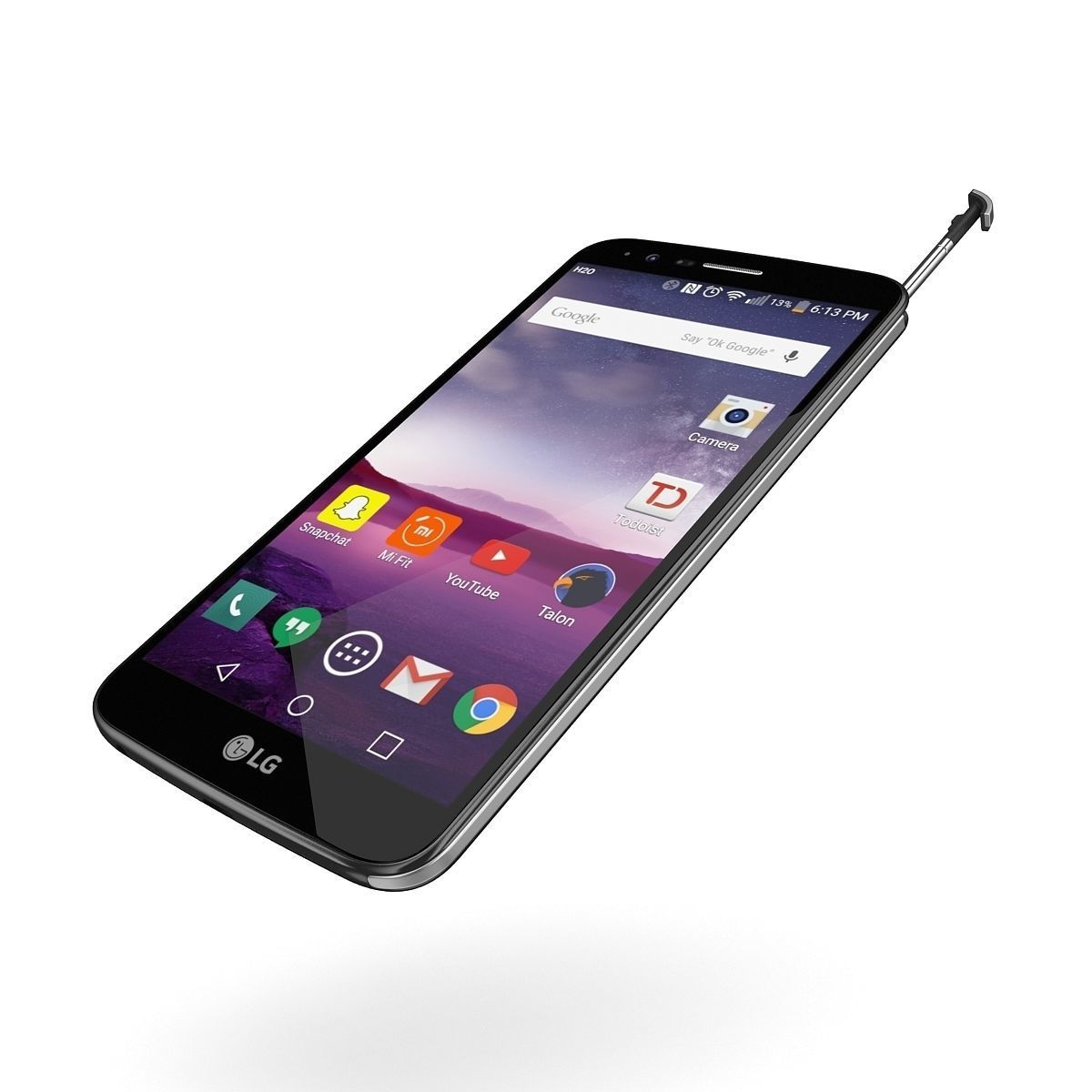 LG Stylus 3 2017 Stylo 3 Black 3D model_13