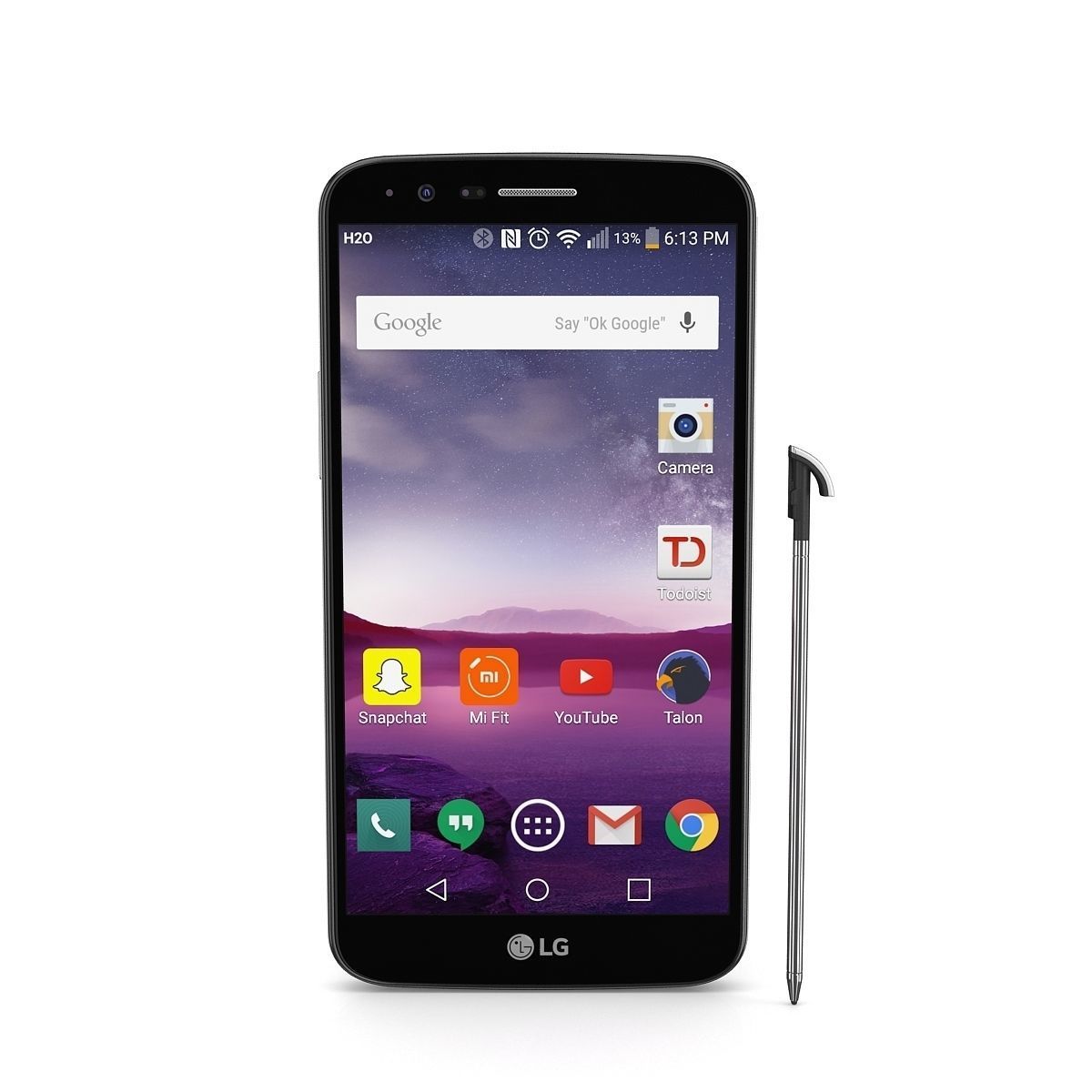LG Stylus 3 2017 Stylo 3 Black 3D model_14
