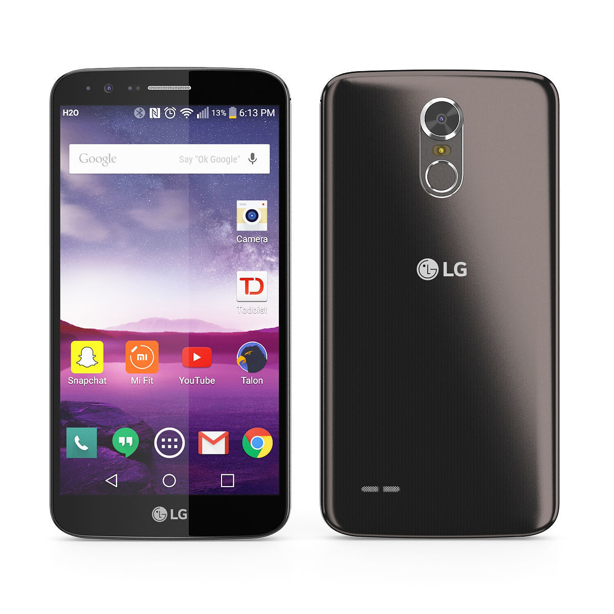 LG Stylus 3 2017 Stylo 3 Black 3D model_3