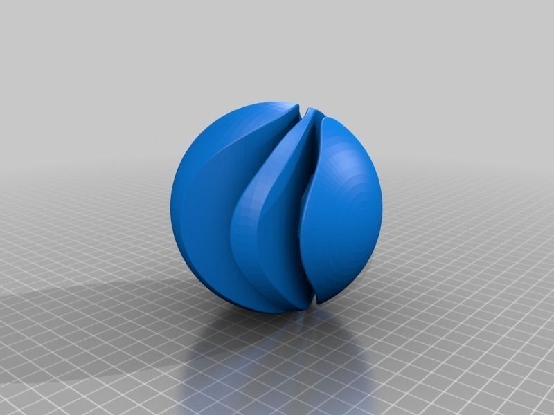 ISC Logo rendered into a 3D Globe Free 3D print model_1