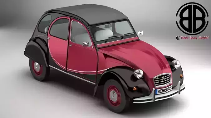 Citroen 2CV6 Charleston 3D model