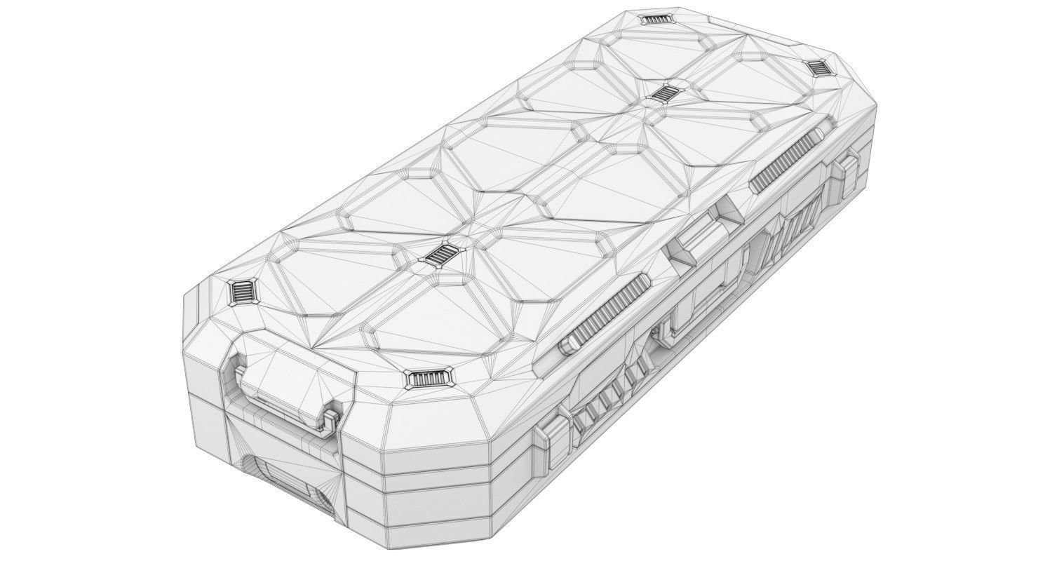Sci Fi Crate 1 3D model_8