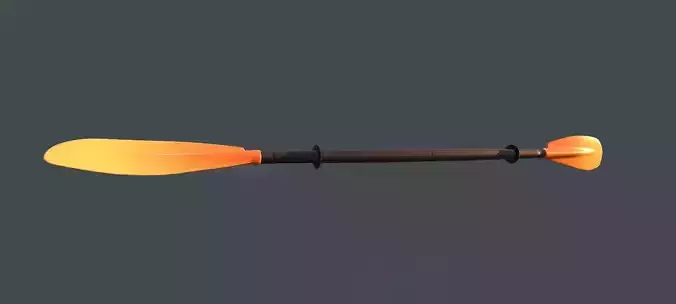 Kayak paddle Low-poly 3D model
