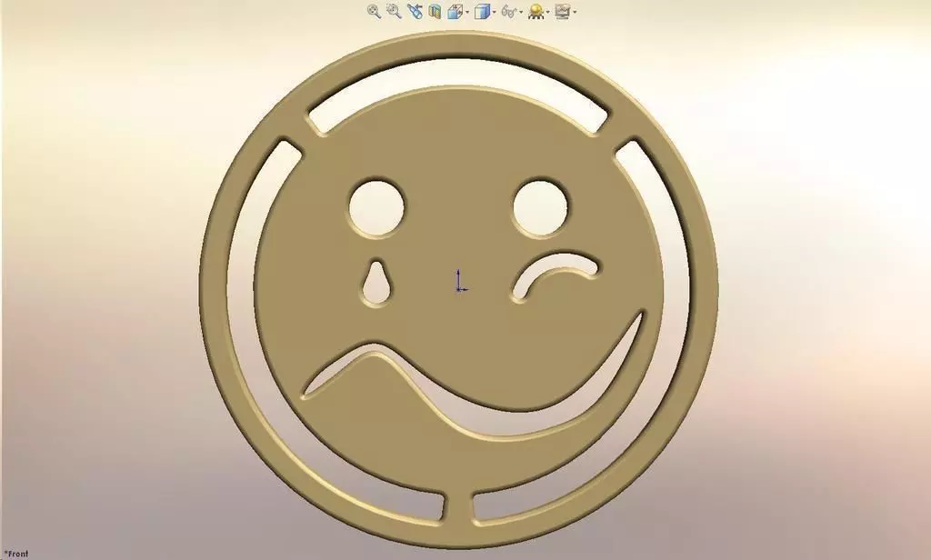 a Sad Happy Face Free 3D print model