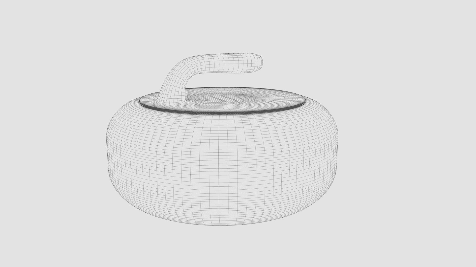 Curling Stone 3D model_4