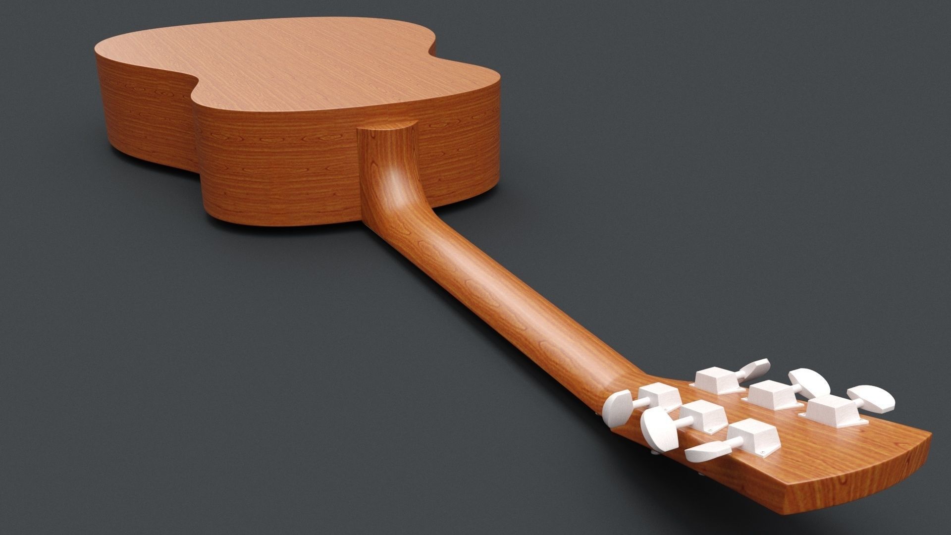 Acoustic Guitar 3D model_2