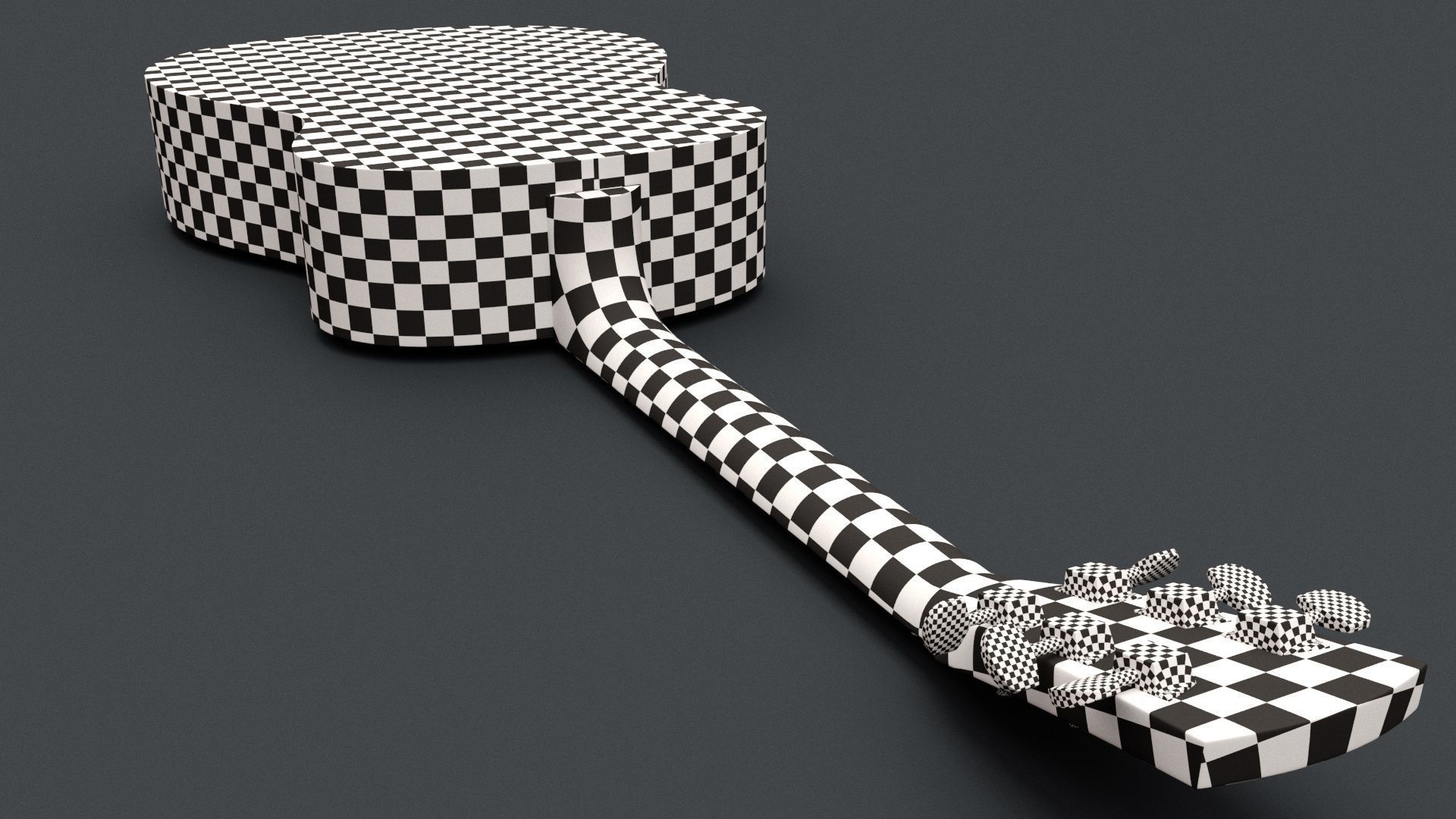 Acoustic Guitar 3D model_5