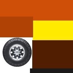 Low poly car different colored vehicles Low-poly 3D model_1