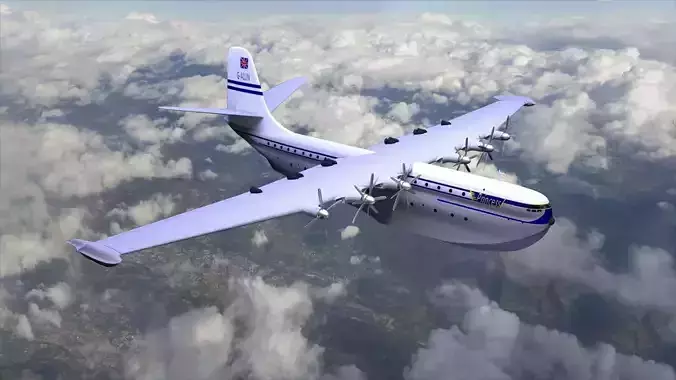 Saro Princess flyingboat 2 3D model