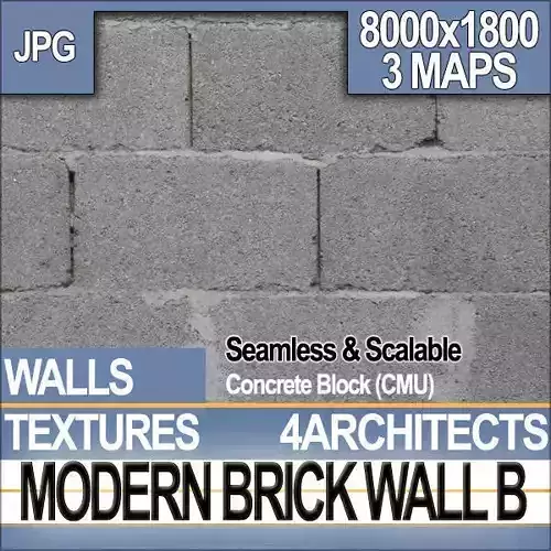 Modern Brick Wall B Texture