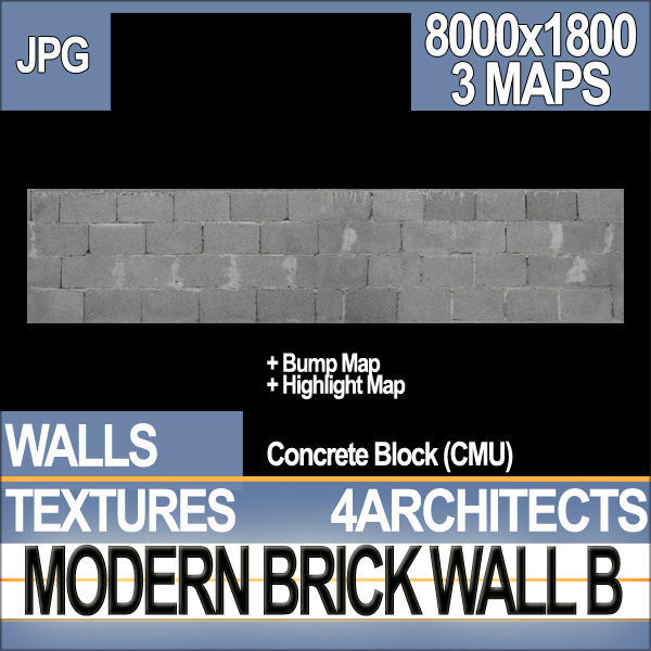 Modern Brick Wall B Texture_1