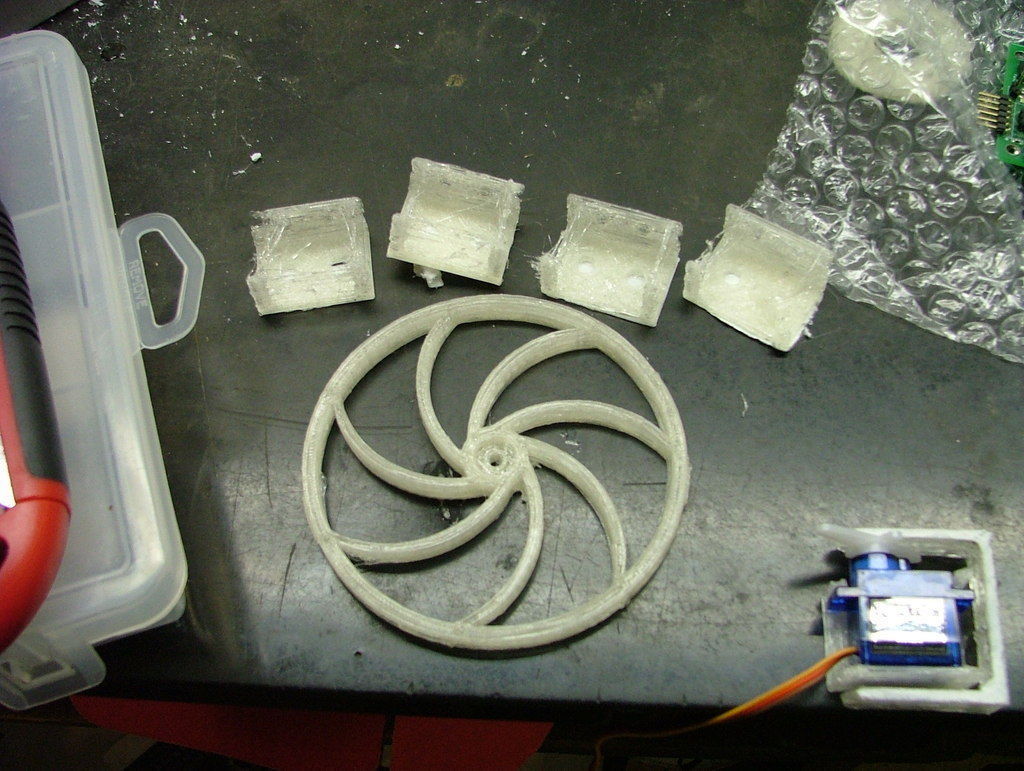 Mars Rover like BoeBot Wheel Rim Free 3D print model_1