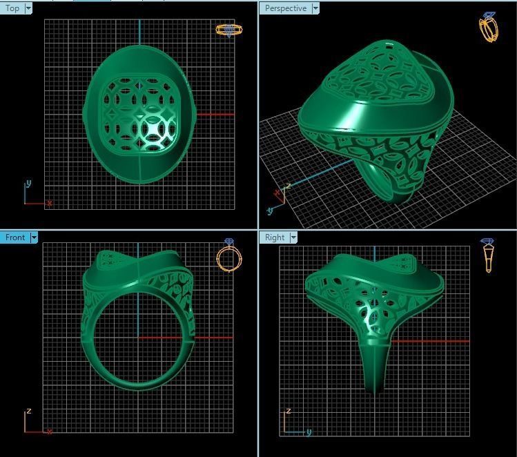 Ring R0226 3D print model_2