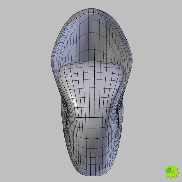 Realistic shells low poly shell Low-poly 3D model_32