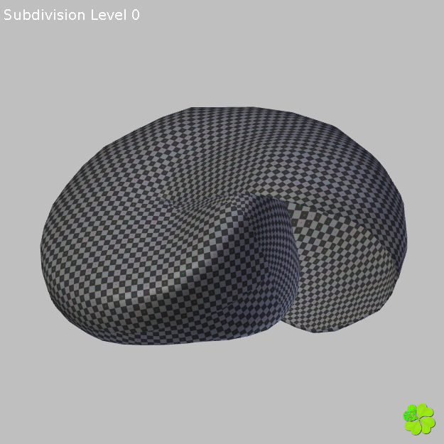 Realistic shells low poly shell Low-poly 3D model_39