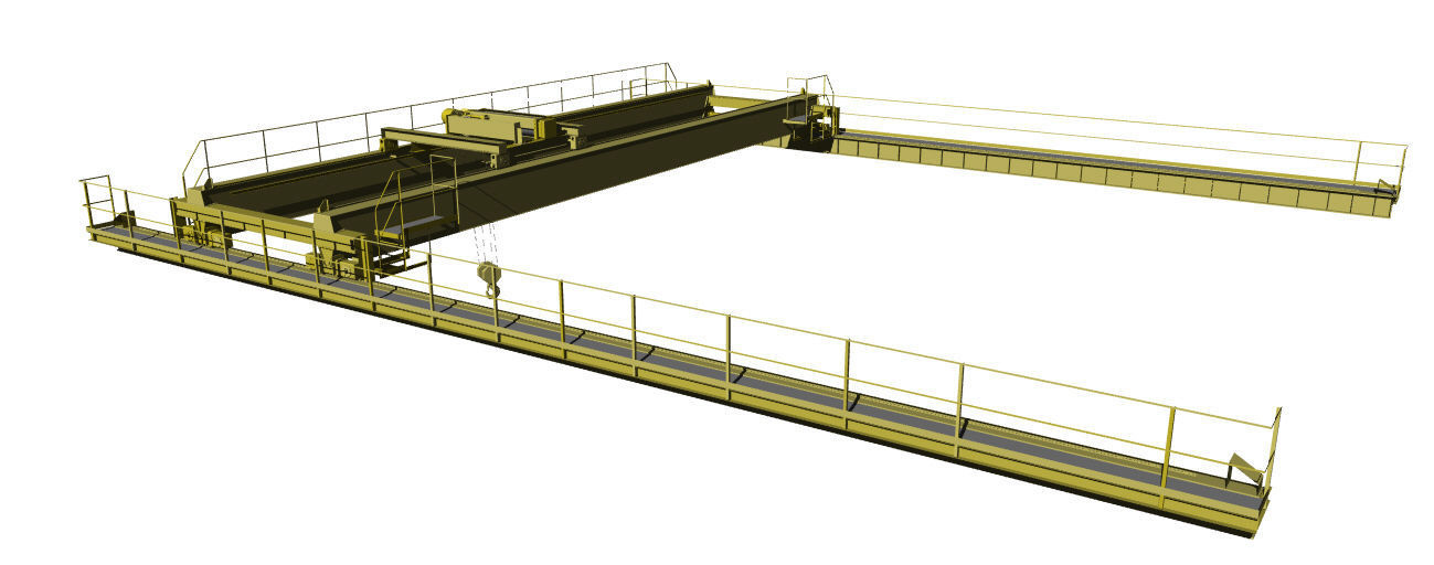 Industrial crane 3D model_1