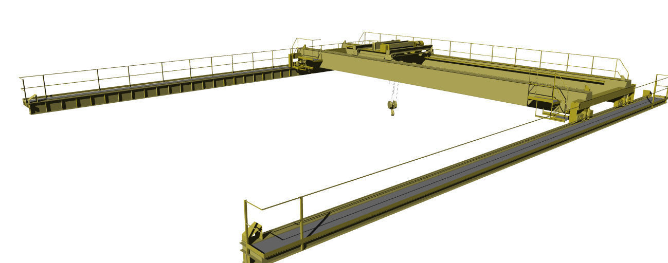 Industrial crane 3D model_2