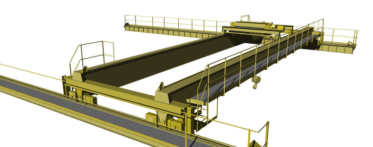 Industrial crane 3D model_3