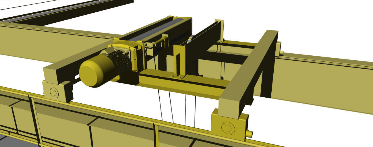 Industrial crane 3D model_4