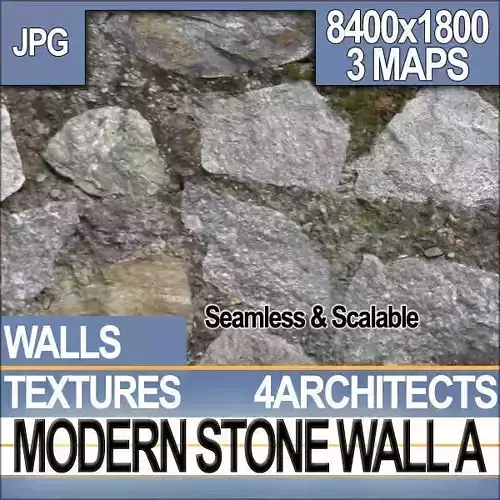 Modern Stone Wall A