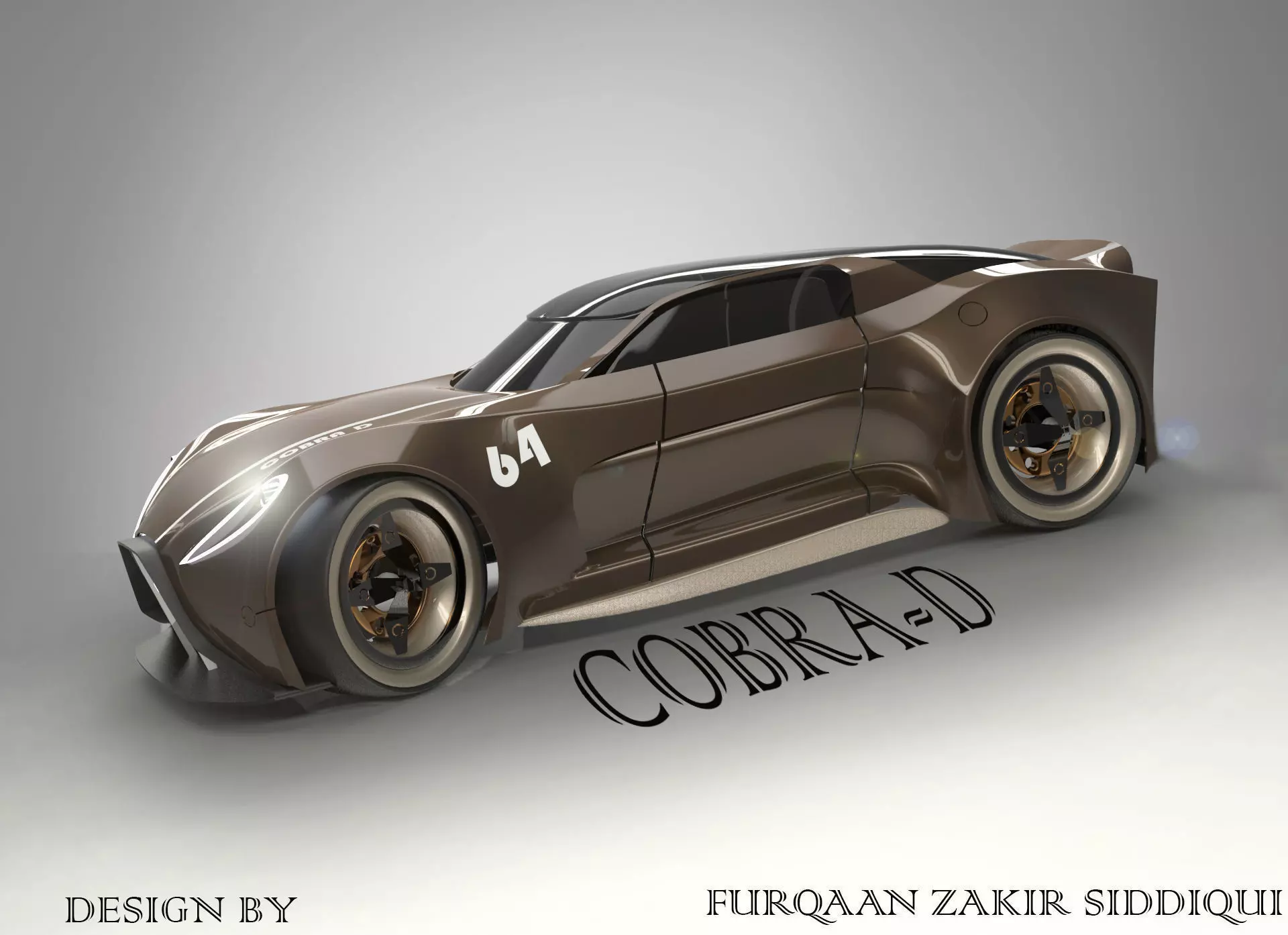 cobra d concept car Low-poly 3D model_0
