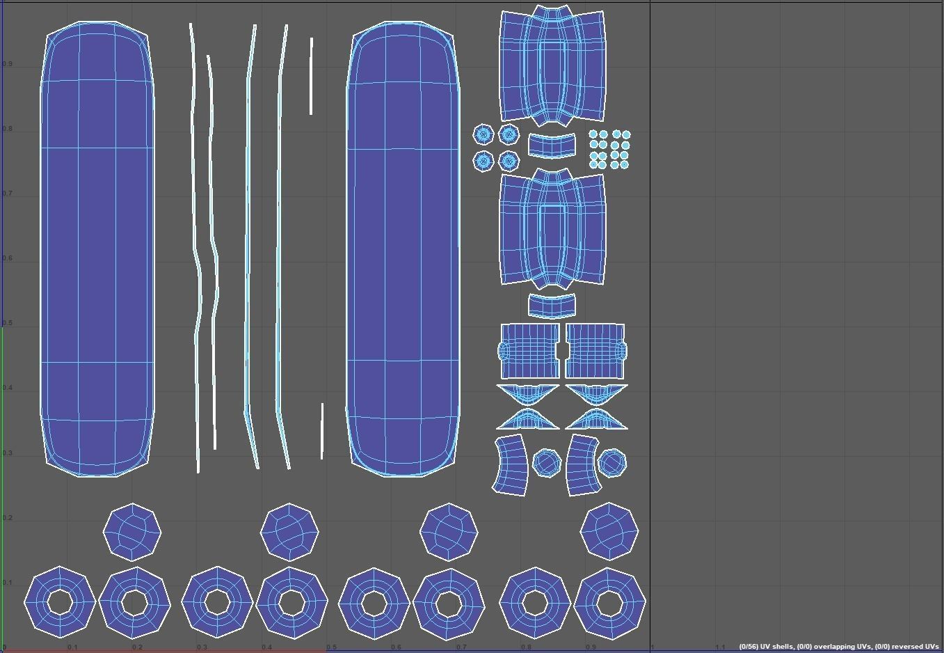 Skateboard Model Low-poly 3D model_6