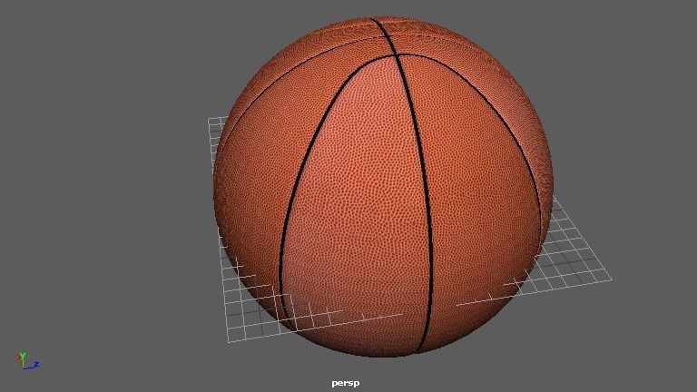 BASKETBALL ball Free low-poly 3D model_0