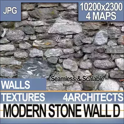 Modern Stone Wall D