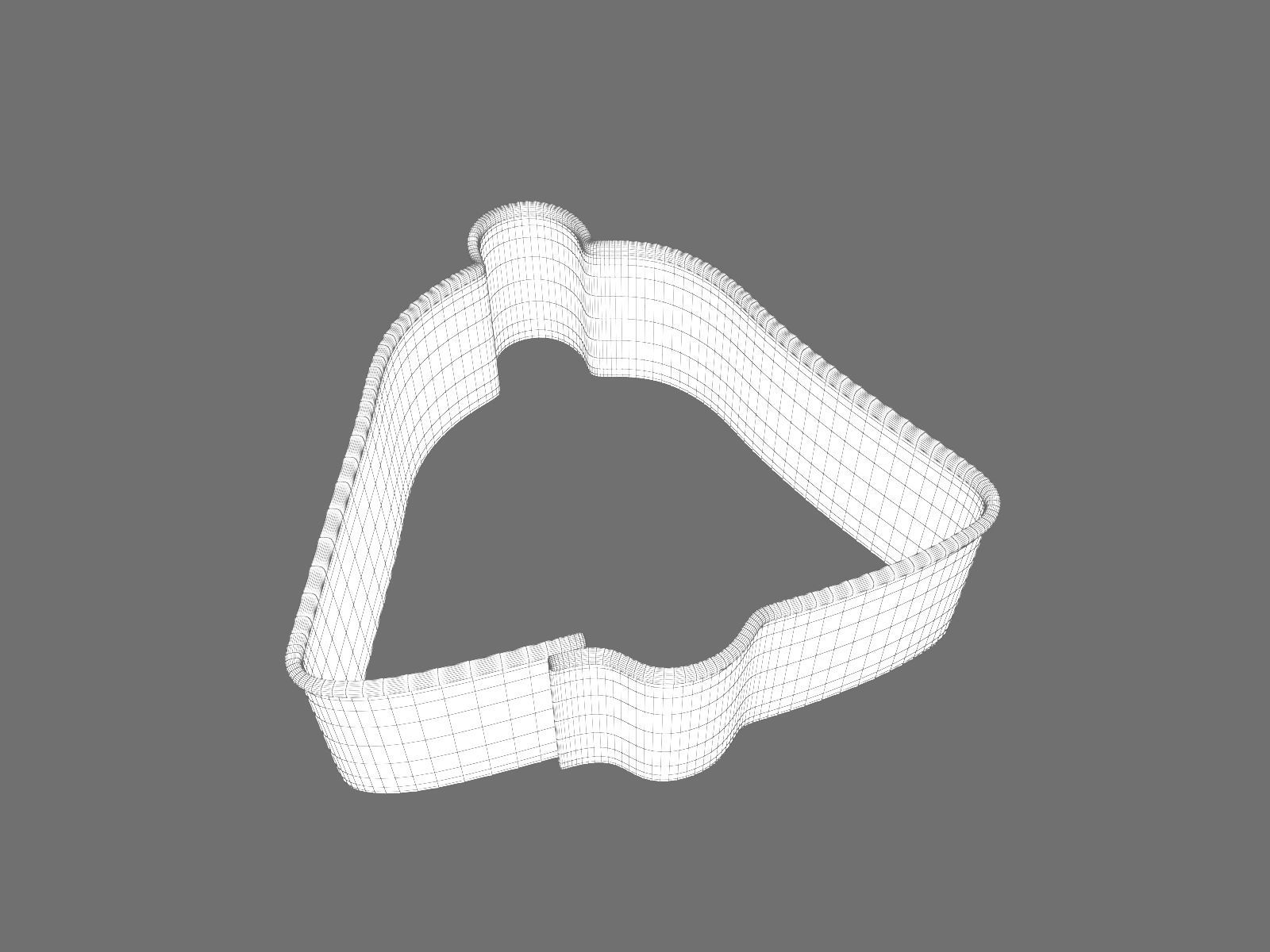 Baking Mould Bell 3D model_1