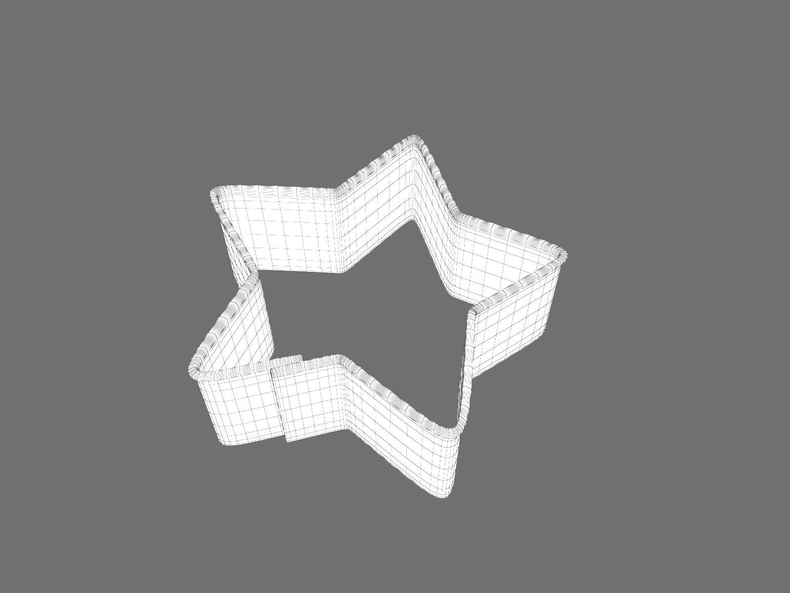 Baking Mould Star 3D model_1