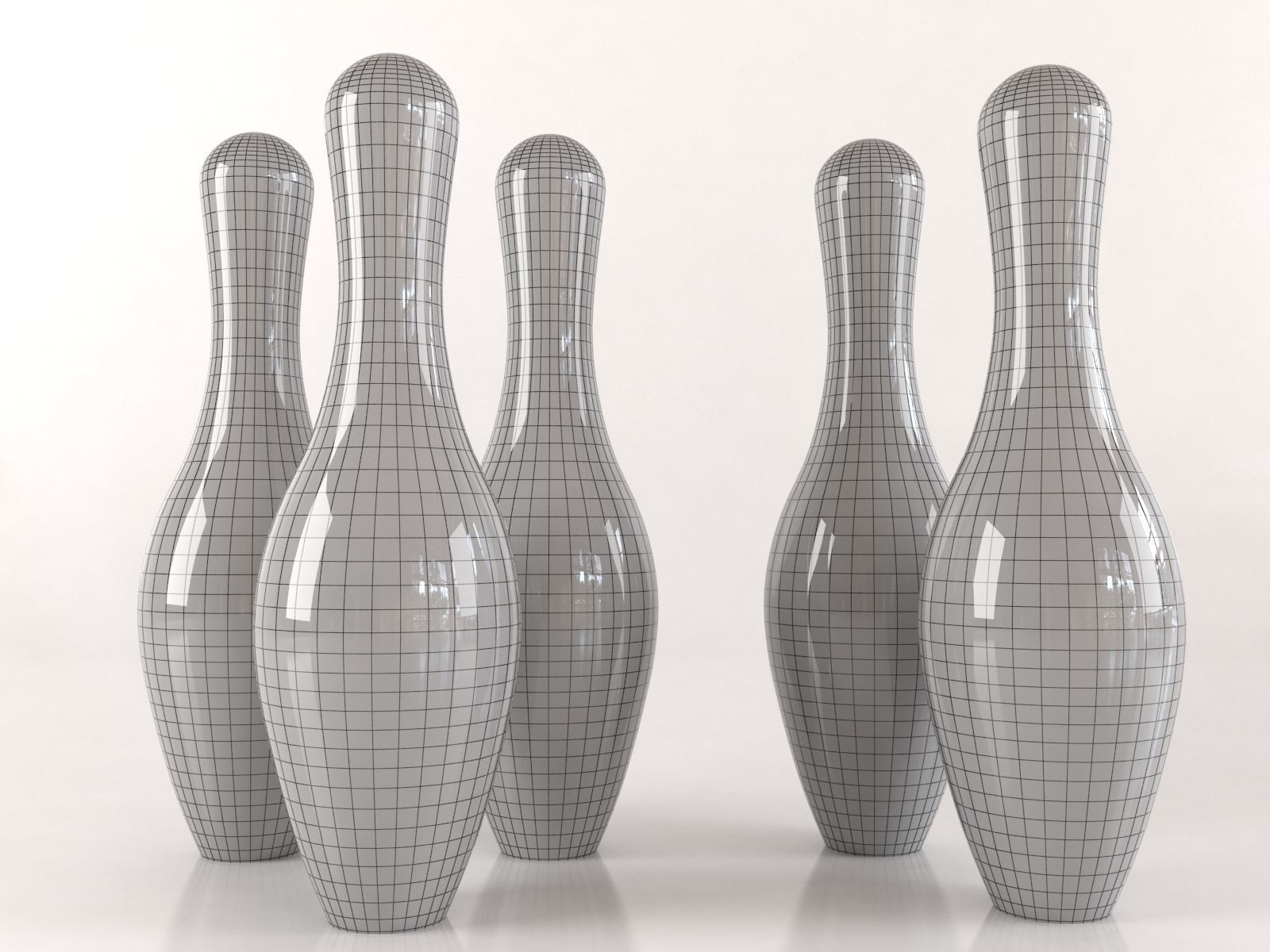 Bowling kegel 3D model_3