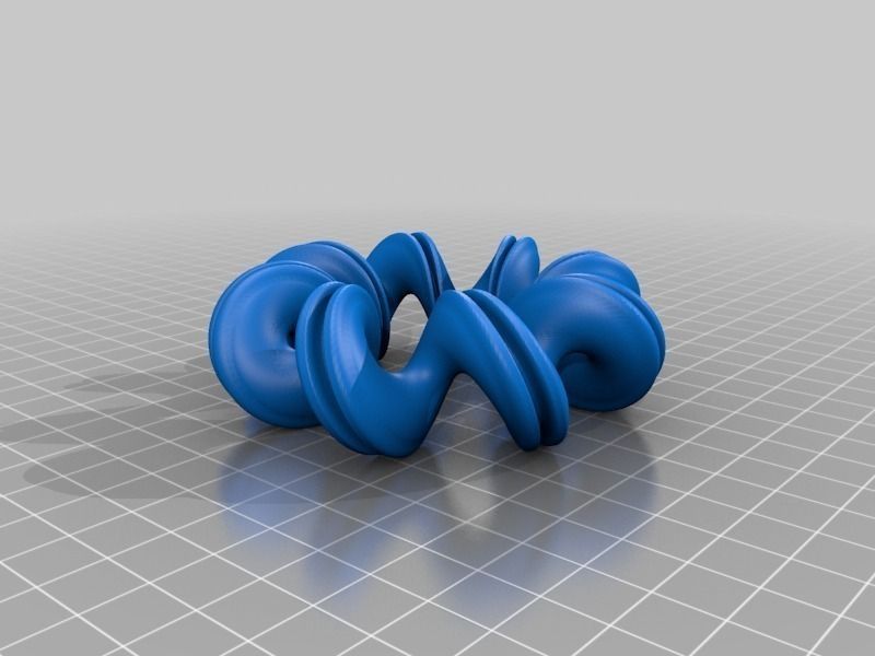 Spiral CupCake MakerBot Bracelet with a Dent Free 3D print model_1