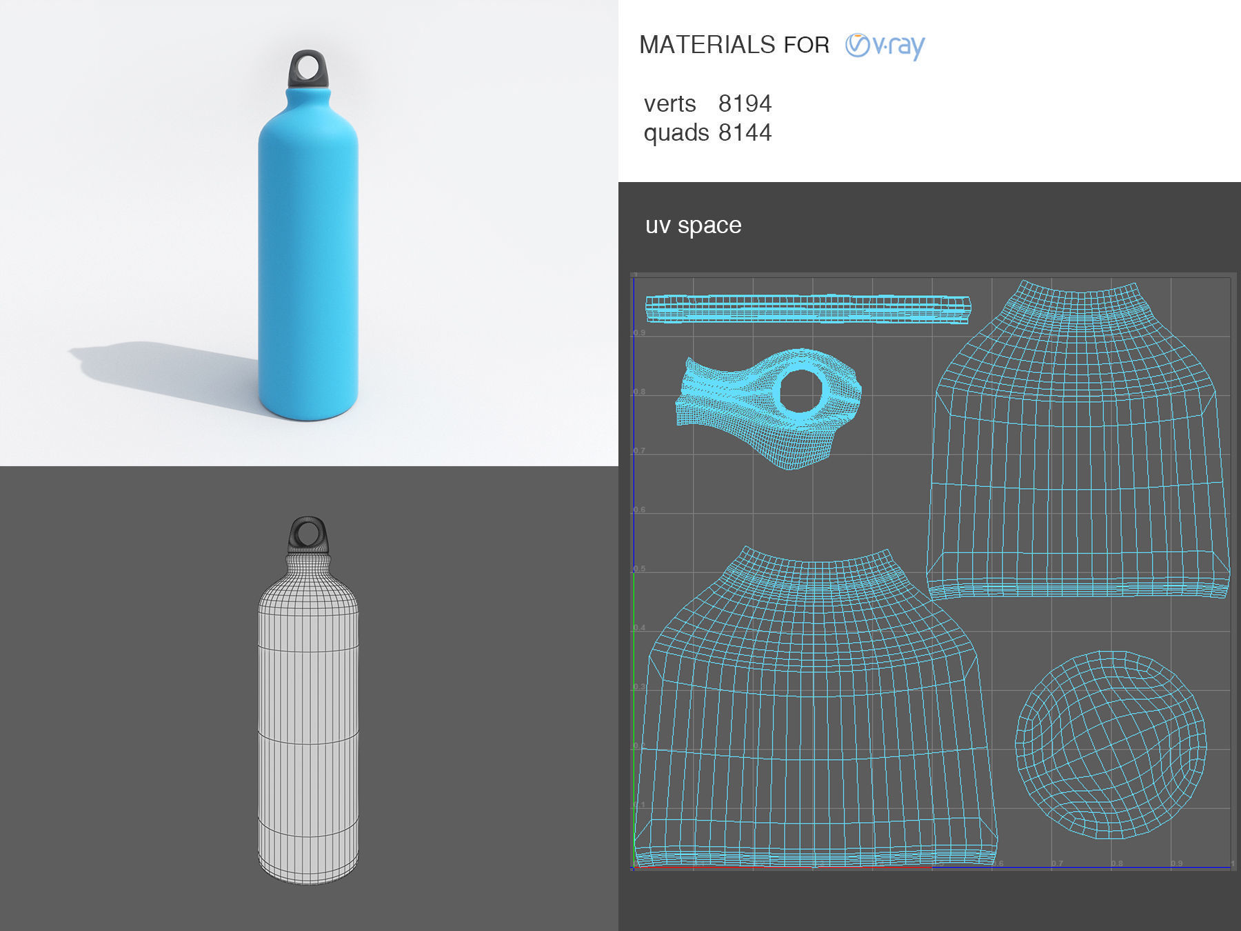 Sport Drinking Bottle 3D model_2