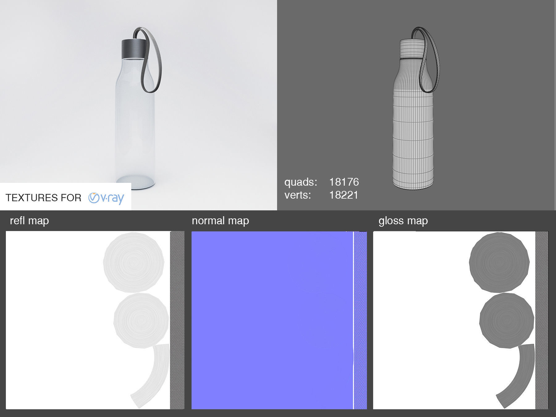 Water Bottle 3D model_2