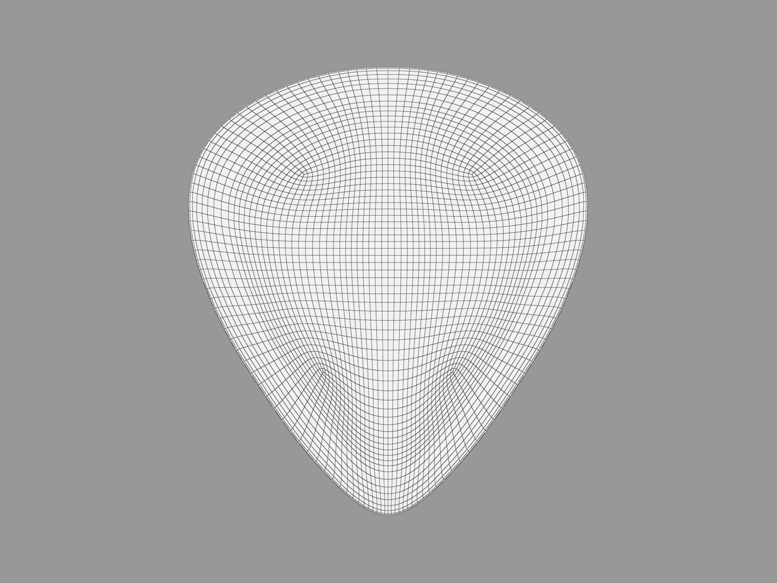 Guitare Pick 3D model_1