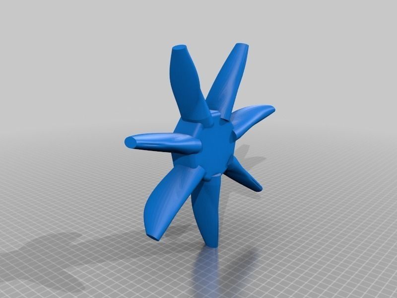 7 Leged MechaStarFish 4 the MakerBot CupCake Printer Free 3D print model_1