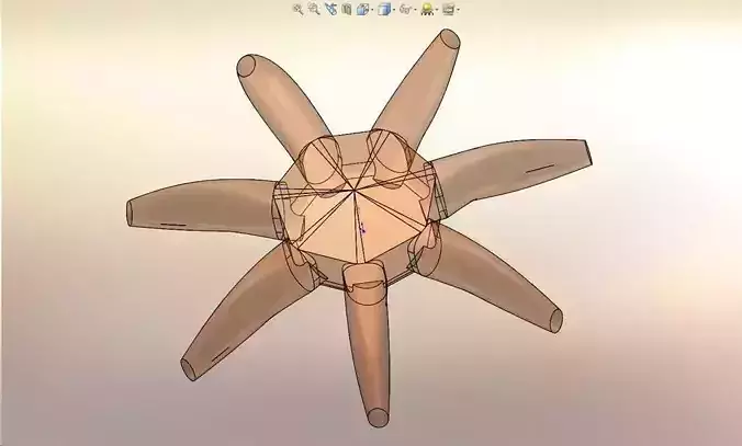 7 Leged MechaStarFish 4 the MakerBot CupCake Printer