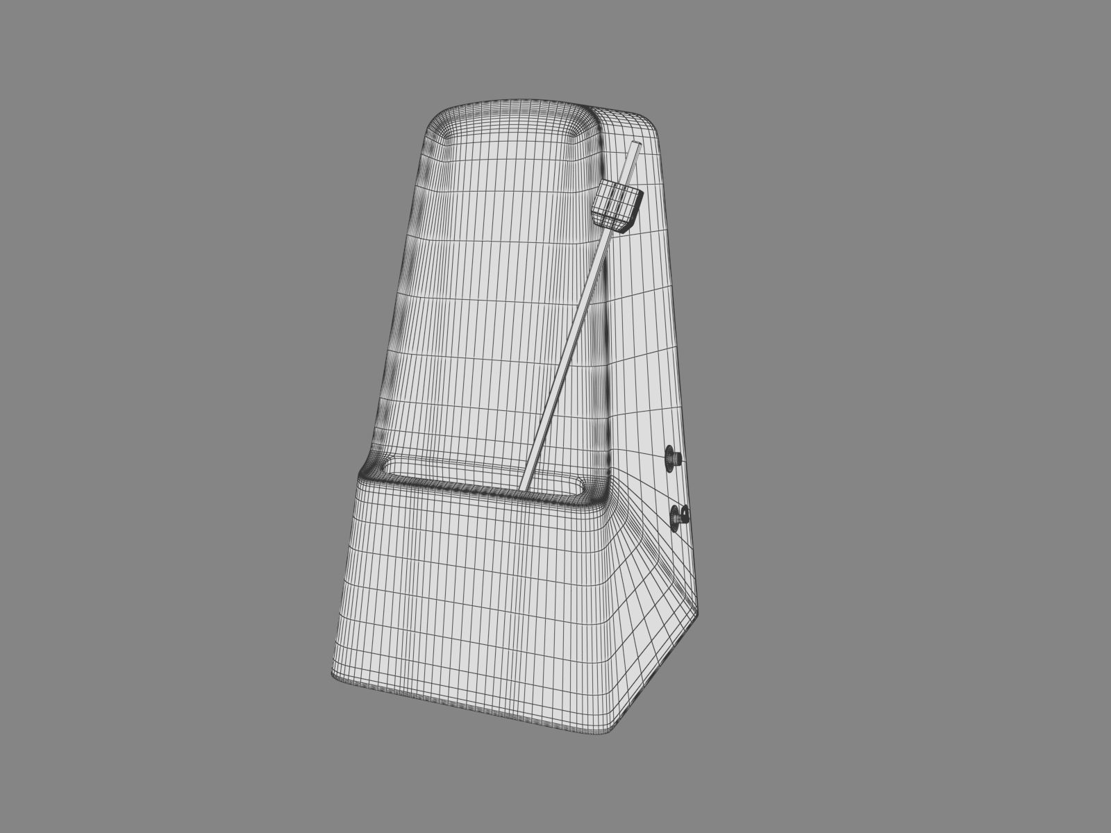Metronom musical instrument 3D model_1