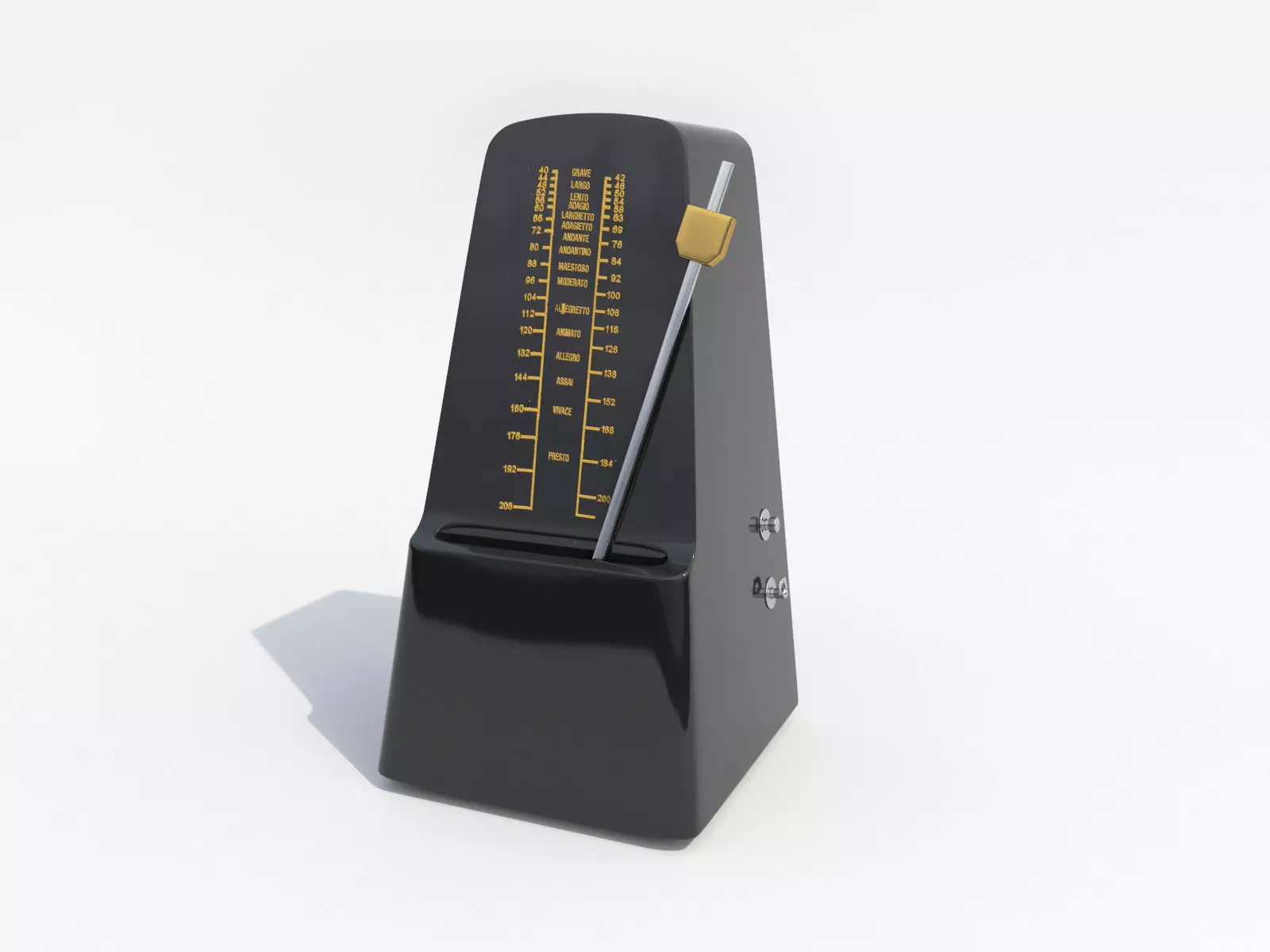Metronom musical instrument 3D model_0