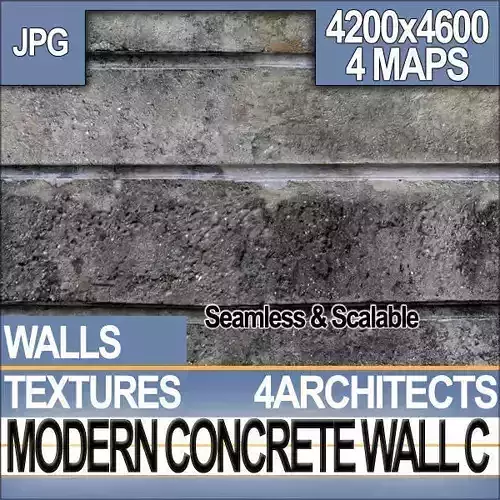 Modern Concrete Wall C