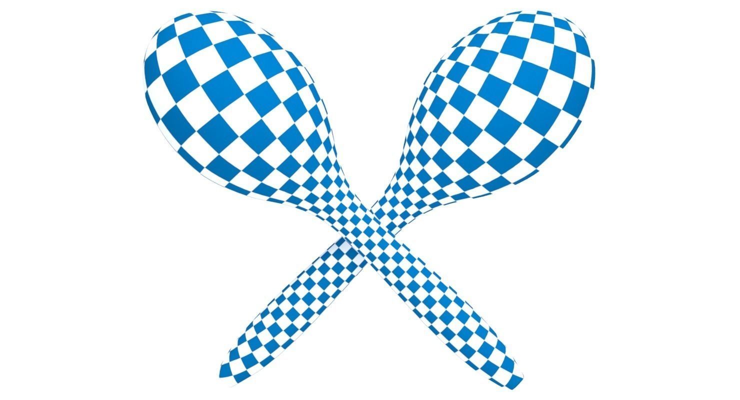 Wooden Maraca 3D model_12