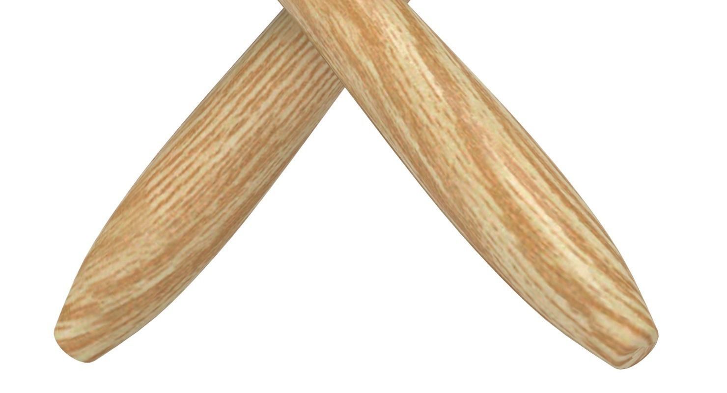 Wooden Maraca 3D model_7