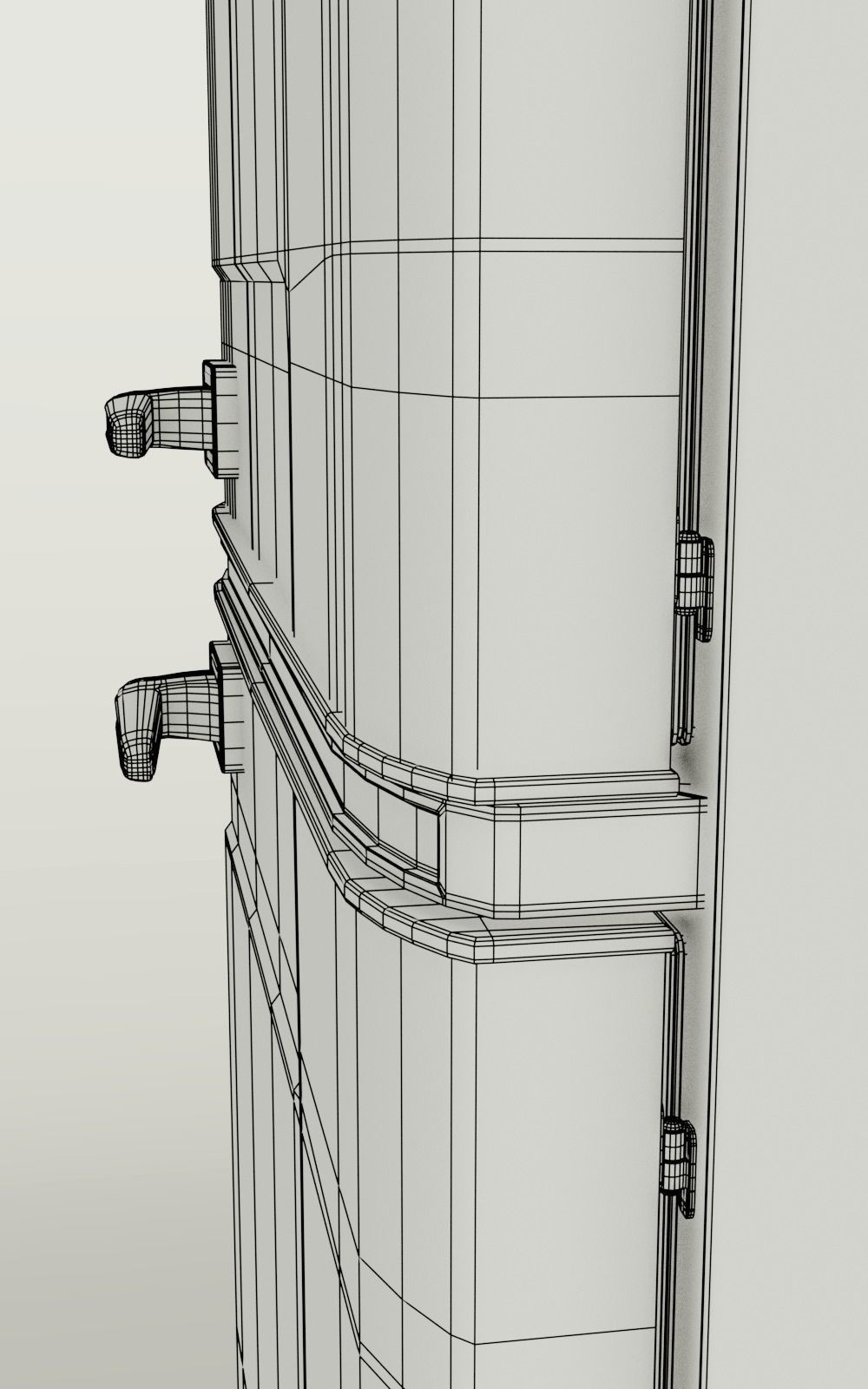 Refrigerator retro 3D model_5