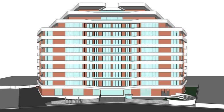 Highrise Building 3D model_4