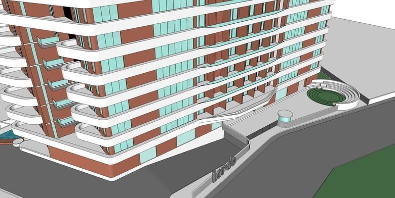 Highrise Building 3D model_2