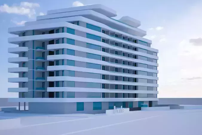 Highrise Building 3D model