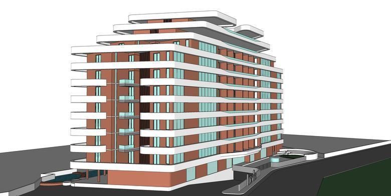 Highrise Building 3D model_3